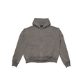 Rivet Track Zip Hoodie - Grey