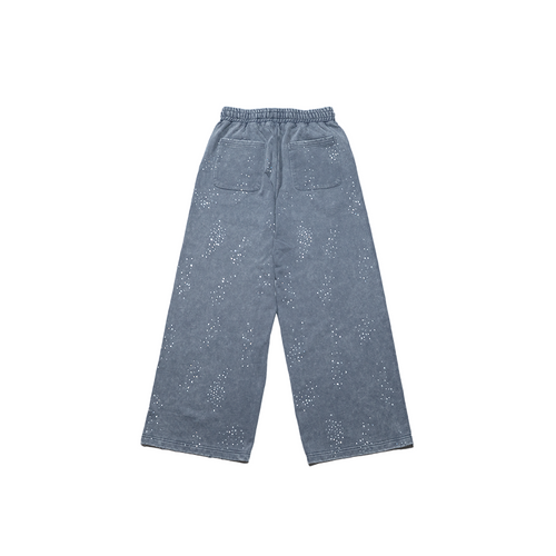Charcoal Grey Rhinestone Sweatpants